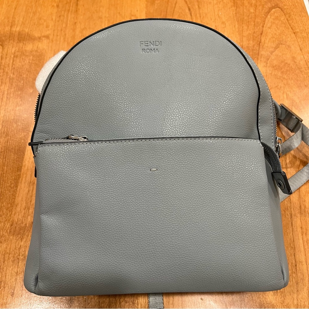 Fendi Elegant Gray Backpack